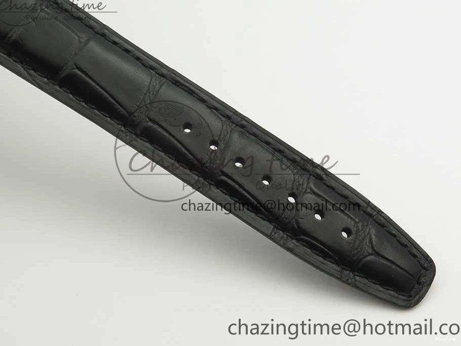 MIROTIME 0123 Portofino IW391001 SS ZK 1:1 Best Edition White Dial Silver Markers on Black Leather Strap A RelaxedFit 7139